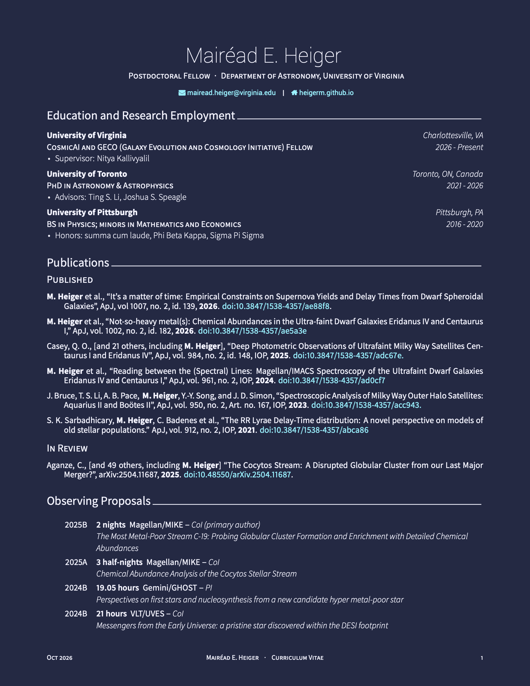 CV page 1