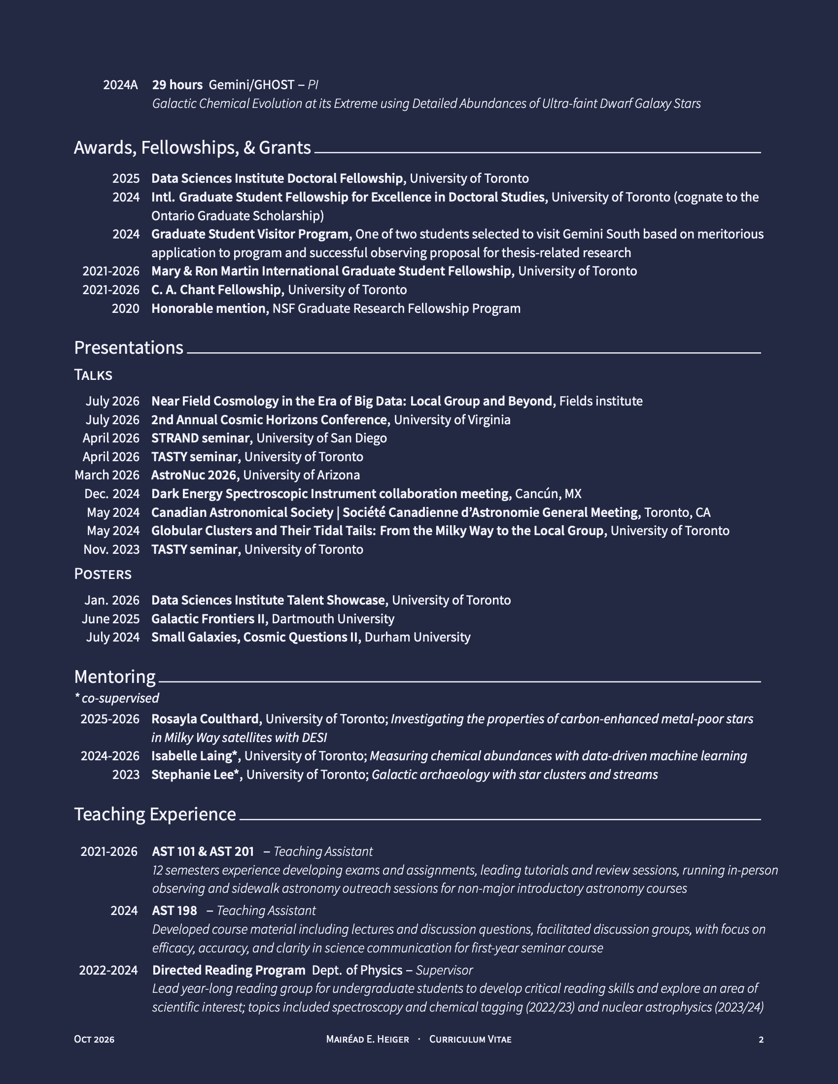 CV page 2